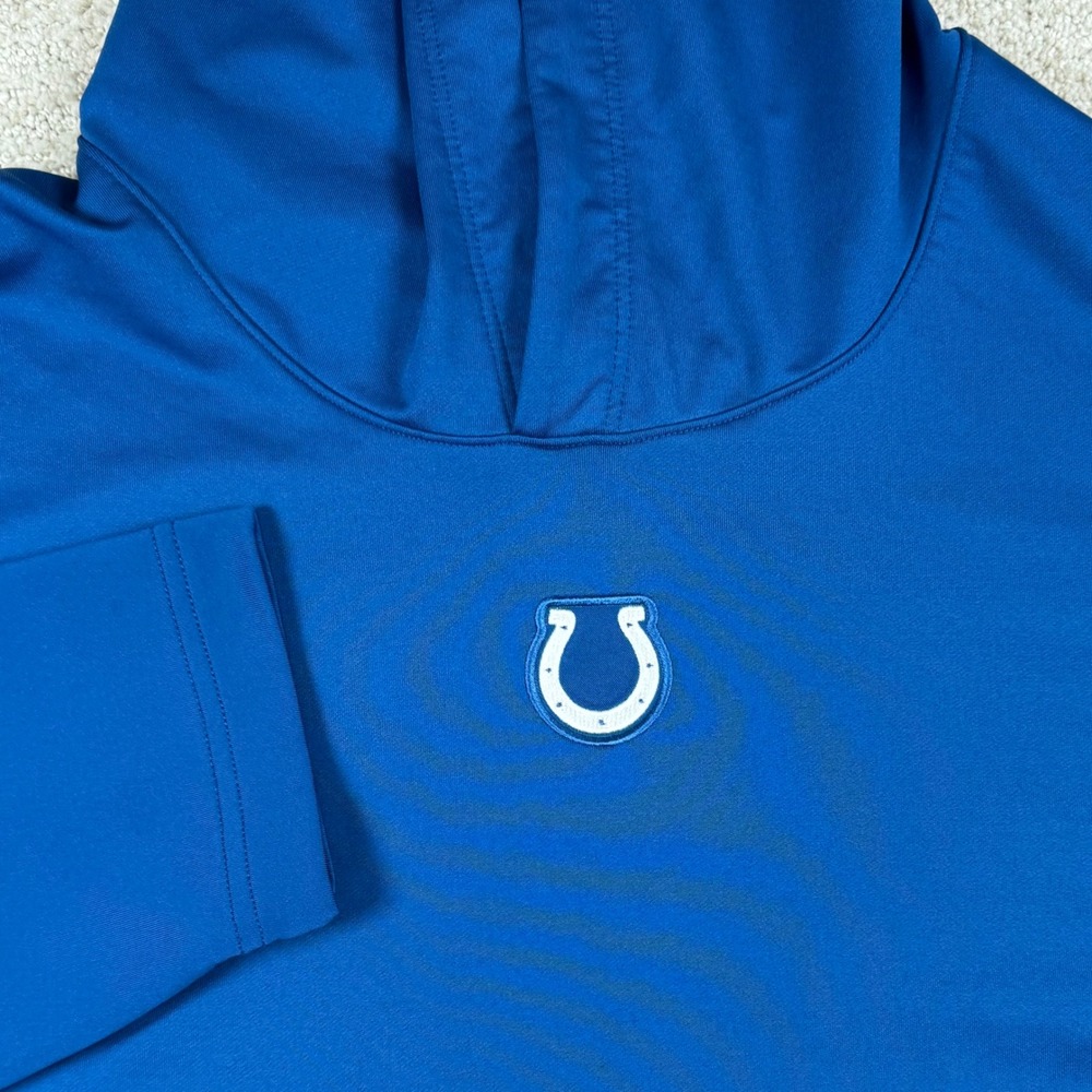 Nike Dri-Fit Mens XL Indianapolis Colts Blue NFL Lightweight Performance Hoodie